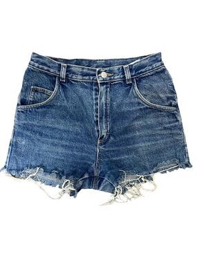 Vintage 100% cotton cut off high rise jeans shorts